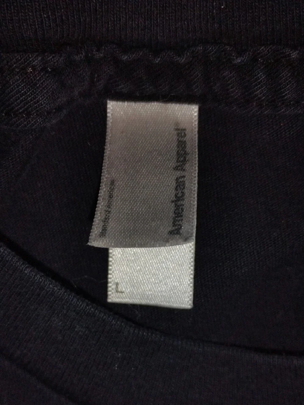 American Apparel Black Tapestry with White Text 'Enjoy Life With Music'